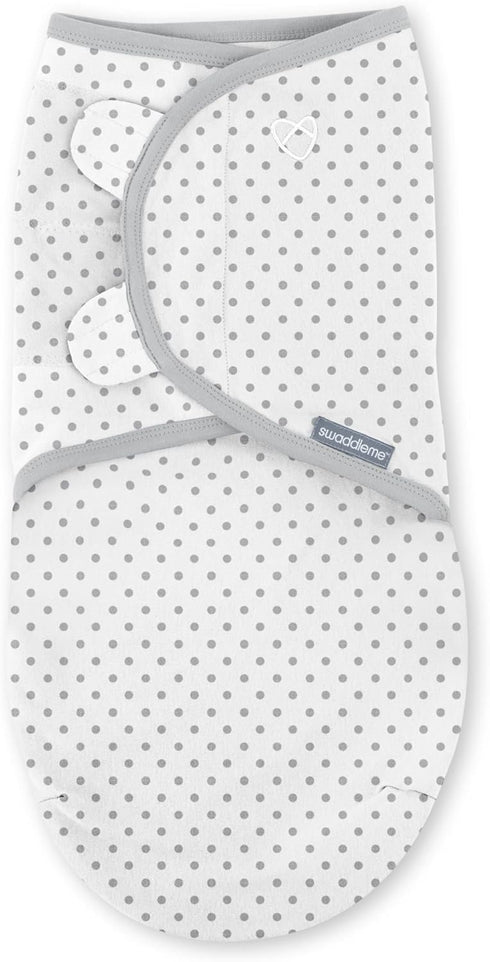 100% 0-3 1.0 3-Pack, SwaddleMe by Ingenuity Original Swaddle, Cotton, Improves Sleep & Calms Startle Reflex, Months