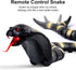 AMCHSURI RC Snake Toy: Realistic Prank Cobra, Rechargeable, Smart Sensing, Infrared Controller for Kids/Cat (Black)