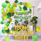JOYMEMO Jungle Theme 3rd Birthday Decorations, Safari Balloon Garland with Wild Animal Foil Balloons and Banner