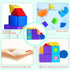 1.65 Inches Set 8 3 4 5 6 (22PCS) Big Magnetic Building Blocks, Multi-Shape Magnet Toy for Toddlers, Colors Montessori
