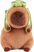 Capybara Stuffed Animals,Soft Kawaii Rodents capybara plush,Capybara Plush Toys with Turtle Backpack,The Best Birthday Gift for Kid,23cm/9.05inch