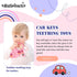 Baby Teething Keys Toys 6 to 12 Months - Gothic Car Keys Baby Teether Combo Set (KEY, Pink)