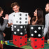 60 11 Inch 6 CHUNNIN Pcs Casino Theme Party Decoration Casino Party Boxes Balloon Poker Cards Large Dice Favor Boxes