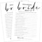 White Theme Bridal Shower Games - 25 Guests, Who Knows Bride Best, Wedding Advice Cards for Reception