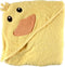 Luvable Friends Unisex Baby Cotton Animal Face Hooded Towel, Duck, One Size