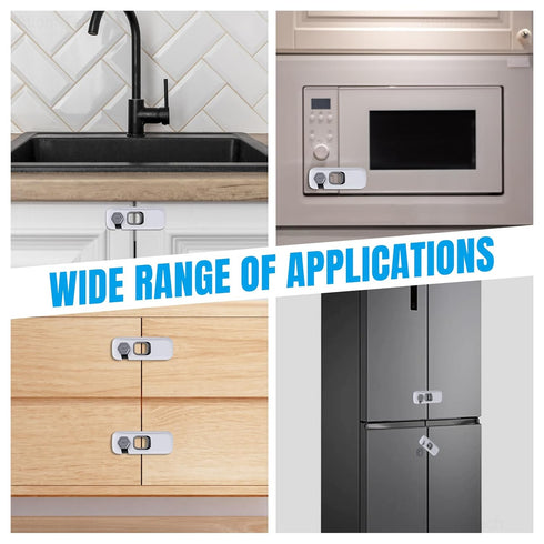 NiHome Child Proof Refrigerator Lock 6-Pack, Baby Safety Locks for Fridges and Cabinets