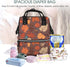 HCBPWVQA Backpack Daypacks Backpack Mommy Fall Diaper Bag with Changing Pad and Pacifier Holder, Multifunction Laptop