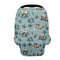 Hechitok Horse Flower Infant Car Seat Cover Nursing Breastfeeding Covers Baby Carrier Cover