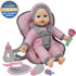 Set 12 Inch Baby Doll Carrier Car Seat, Baby Doll Accessories Includes Doll Bottles, Soft Baby Doll & Toys