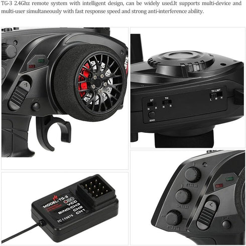 GoolRC 2.4G 3CH Remote Control Transmitter & Receiver