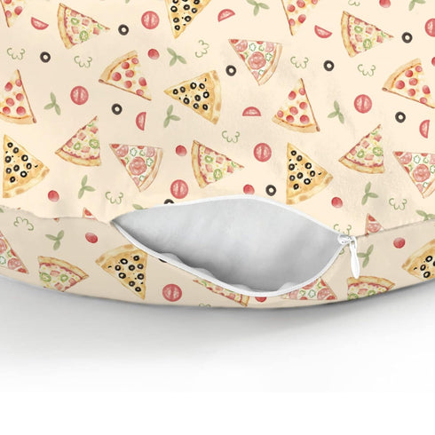 Watercolor Pizza Party Baby Nursing Pillow Covers for Boy Girl Cute Pizzas Plants Nursing Slipcovers for Breastfeeding