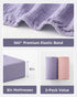 100% 2 Pack 28x52x8in Unnivoll Muslin Crib Sheets for Boys Girls, Cotton Fitted Crib Sheet for Standard Crib