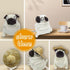 Hilarious Pug Stuffed Animal with Straw Hat - 6" Funny Ugly Cute Pug Plush Toy, Weirdo Gift for Kids and Adults