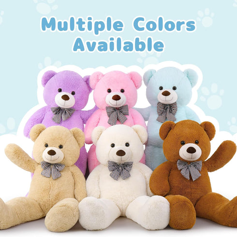 MaoGoLan 47 Inch Giant Anniversary Teddy Bear - Huge Oversized Stuffed Animal Gift for Girls, Girlfriend, Boys, Wife