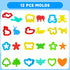 Gerute 28Pcs Dough and Clay Play Tools Kit for Kids, Modeling Clay Accessories with Animal Cutters, Rolling Pins