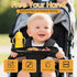 D BABE D-BABE Universal Snack Tray for Stroller: BPA-Free Baby Cup Holder Food Tray - Stays in Place Stroller Caddy