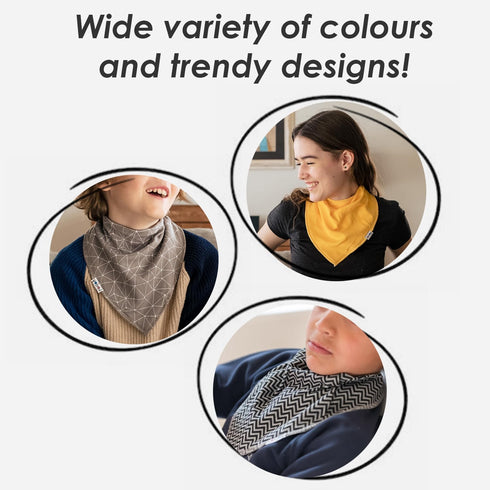 Lovjoy Large Bandana bibs - Special Needs Bibs - For Older Children, Youth and Adults - Practical, absorbent