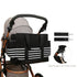 WTWU Large Capacity Sturdy Canvas Mom Bag Ergonomic Handle Strollers Hook for Traveling Parents and Caring Essential