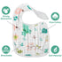 6Pcs 6 Zainpe Snap Muslin Cotton Bibs for Baby Rainbow Unicorn Flamingo Machine Washable Burp Cloths with Absorbent