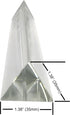 Amlong Crystal 2.5 inch Optical Glass Triangular Prism for Teaching Light Spectrum Physics and Photography