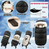 Waterproof & Thicken Universal Footmuff for Stroller, Bunting Bag for Winter Stroller Cover (0-3 Years)