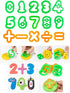 Set 69Pcs Letter Molds Tools for Kids Accessories, Rollers and Cutters, Numeral Various Plastic Animal Molds and Art