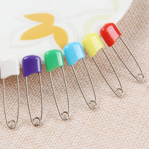 Essivox 20Pcs 2 Inch Safety Diaper Pins, Safety Locking Holder Colorful Safety Pins for Cloth Nappies and Accessorie