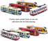 OTONOPI Toy Train Set - Subway Bullet Train High Speed Locomotive Engine Die Cast Model Car for Kids, Pack of 4