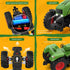 RC Tractor Toy with Farmer & Light, 1:24 Scale, Rechargeable Remote Control Tractor Toys for Kids 3-5, Birthday Gift