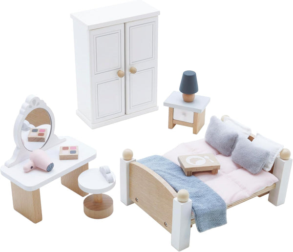 Le Toy Van Wooden Daisylane Master Bedroom Dolls House, Accessories Play Set