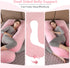 BATTOP Pregnancy Pillows for Sleeping- U Shaped Full Body Maternity Pillow, Pregnancy Pillow for Side Sleepers