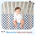 4 Pack 52" 28" Set, SmoothNovelty Race Car Crib Fitted Sheet for Boys Girls - x Fitted Baby Sheet with Cars and Gingham