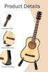 KooingTech 3.9in Miniature Guitar, Wooden Tiny Guitar Decorative Model for Mini Music Ornament Display Dollhouse
