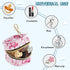 YETTASBIN Flamingos Portable Pacifier Holder Case with Metal Hook Buckle & Zipper for Diaper Bag and Stroller