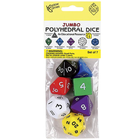 Koplow Games KOP10827 - Jumbo Polyhedral Dice Game Set