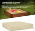 Hoypeyfiy (47 47 inches,59 59 inches) (Small47.2 47.2inches) Sandbox Sandpit Cover, Kids Sand Box Cover for Sand