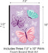 7.5 10 inches Set 3 Big Dot of Happiness Beautiful Butterfly - Floral Nursery Wall Art and Kids Room Decor - x