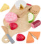 Fisher-Price Wood Pretend Play Toy Charcuterie Board Set, 19-Piece Playset with Wood