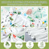 Golf Print Baby Monthly Milestone Blanket for Newborn Baby Boy, Gender Neutral Nursery Decor (Green, Golf)