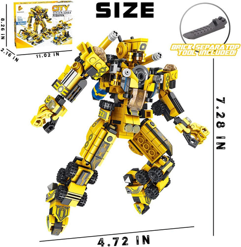 Sciencow 6 7 8 9 10 11 12 13 14 25-in-1 Sets 6-8 7-9 8-14 Robot Building Toys for Years Old Kids | Construction Blocks