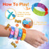 Kids Party Favors Pop Fidget Toys, 24 Packs Fidget Bracelets for Birthday Party Goodie Bags, Classroom Prizes