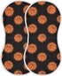 Qinllo Muslin Burp Cloths Basketball Black Print Cotton Baby Burp Cloths 2 Pack