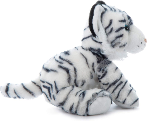 The Petting Zoo 8 Inch White Tiger Stuffed Animal, Gifts for Kids, Wild Onez Zoo Animals