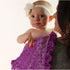 Baby Girls Reversible Stroller Blanket (Birds/Violet) Minky Velboa (Choose Color)