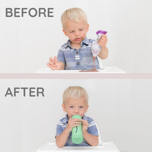Subo Baby Food Bottle | No Mess Baby Toddler Self Feeder | Squeeze Free Design for Purees, Smoothies, Yogurt, Oatmeal