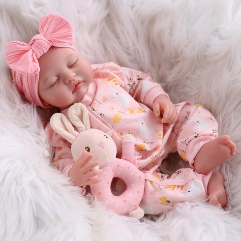 20 Inch 3+ BABESIDE Lifelike Reborn Baby Dolls Girl - Realistic Newborn Baby Doll with Poseable Body, Real Life Baby