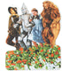 Playhouse Wizard of Oz Poppy Fields 26-Piece Mini Puzzle for Kids, Die-Cut Shaped