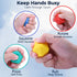 3+ Quiet Sensory Fidget Worry Stone for Kids & Adults Silicone Textured Tube Toy for Autism, ADHD & Anxiety, Calming
