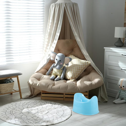 Potty Training Toilet for Boys and Portable Toilet Seat with Thickened Plastic Bowl Includes Small Potty Brush Suitable