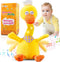 Marsjoy 13" Talking Dancing Duck, Repeating What You Say Mimicking Recording Plush Baby